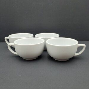 CAC China Clinton Super White Mugs Porcelain Rolled Edge Restaurant Ware Mugs